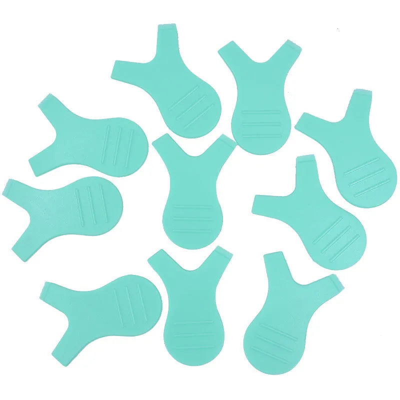 Silicone gasket set for eyelash planting false eyelash aid tool blue green pink rose red transparent