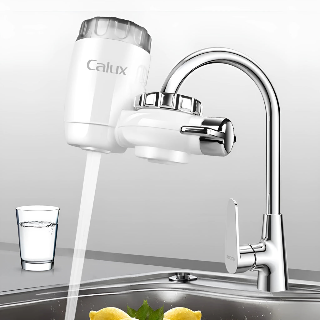 White ABS kitchen front water filter for faucet, indirect drinking use