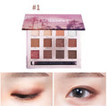 Focallure Shining Eyeshadow Palette with 12 colours of shimmer eyeshadow in a compact case