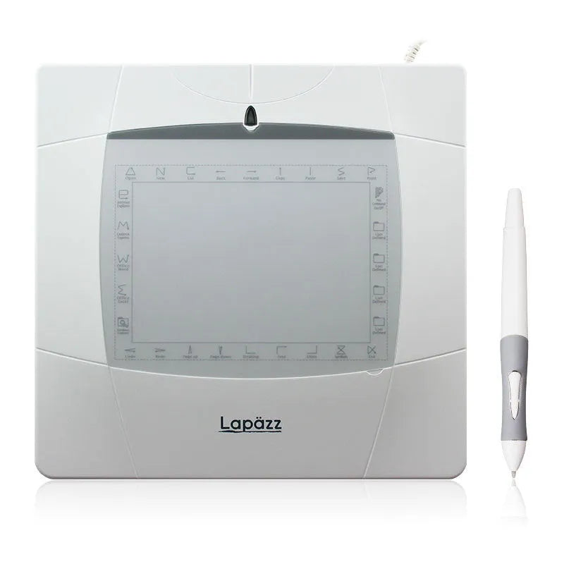 WP5540 white computer painting board USB graphics tablet with pen on a desk