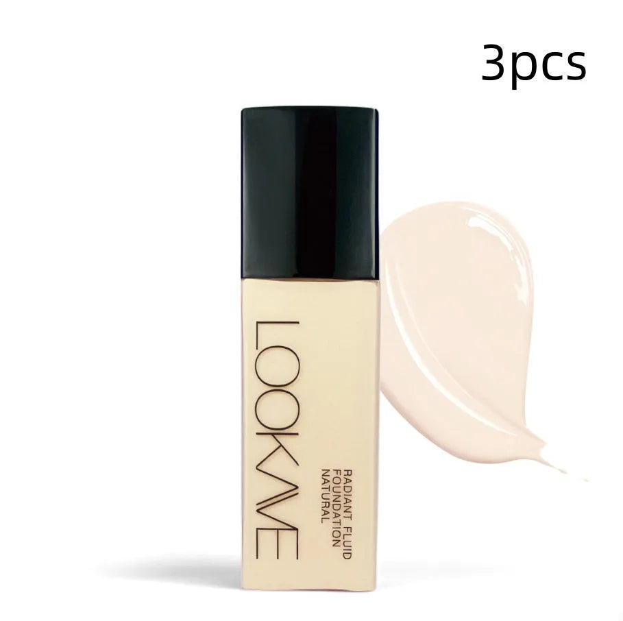 LOOKAVE matte liquid foundation bottle in Ivory White shade, 21g size