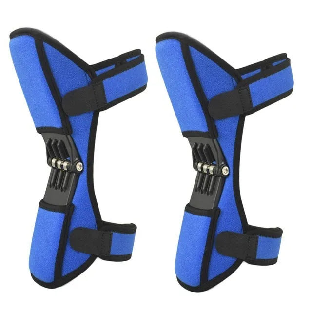 Adjustable knee brace patella support booster with spring mechanism and breathable fabric