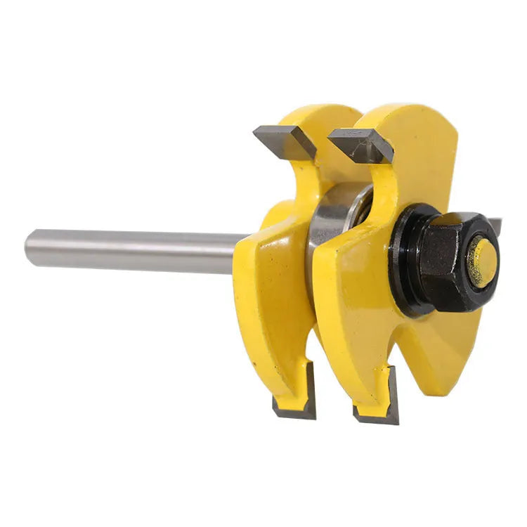 Two piece jointing tool set for woodworking with 6.35mm tooth width and 12.7mm depth router bits