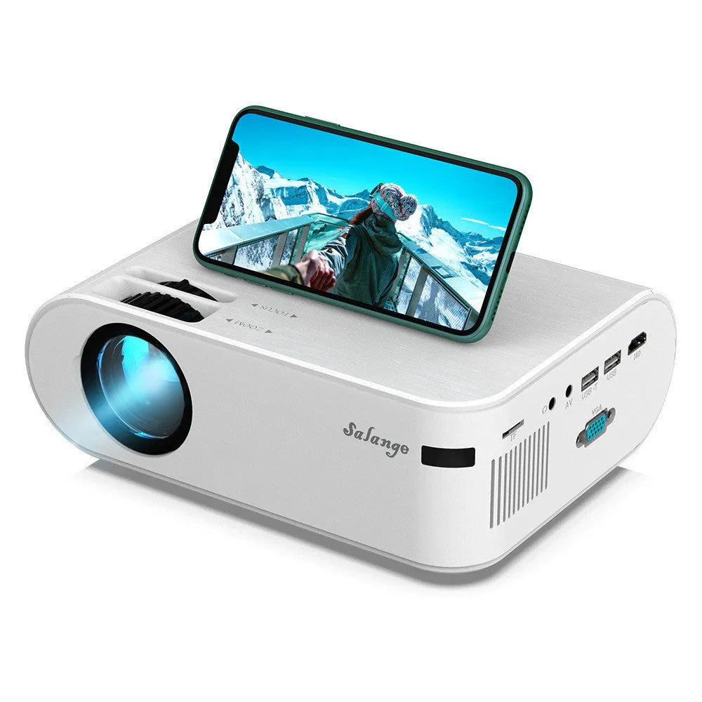 720p portable smart projector P62 with Wi-Fi screen mirroring and built-in speakers
