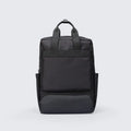Elegant black Oxford cloth computer backpack with a capacity of 20-35 litres.