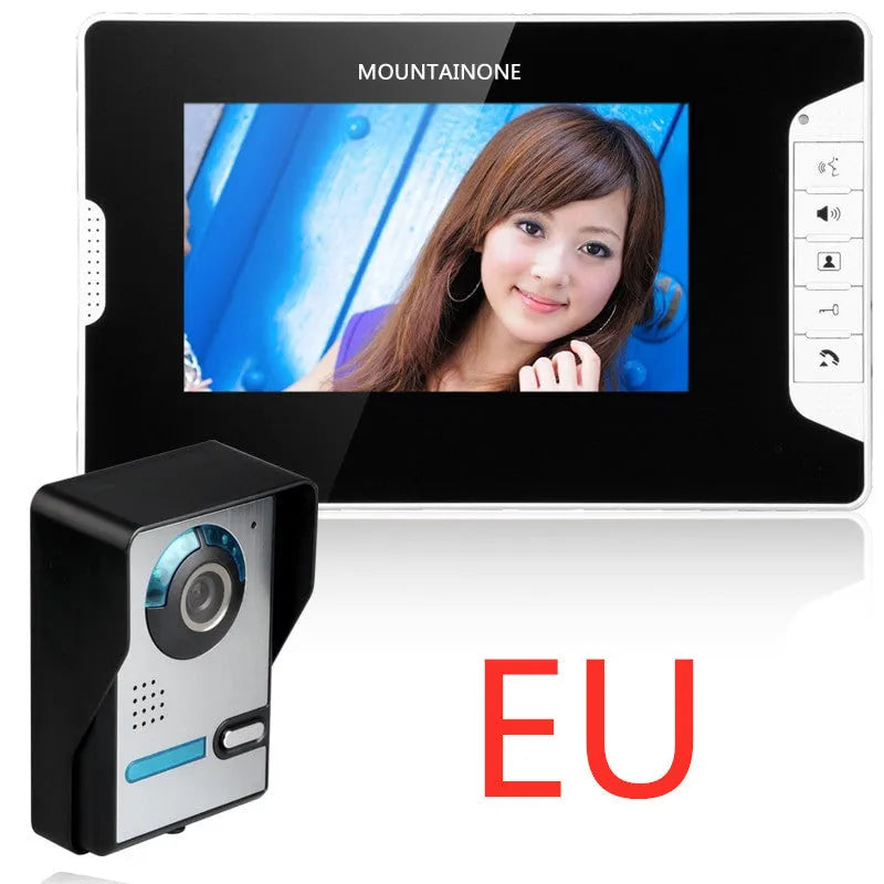 Shanyi Shida 7-inch video door phone monitor and waterproof outdoor camera with night vision