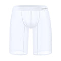 Men's black seamless mesh home shorts with a hip-lifting function, made from knitted nylon fabric.