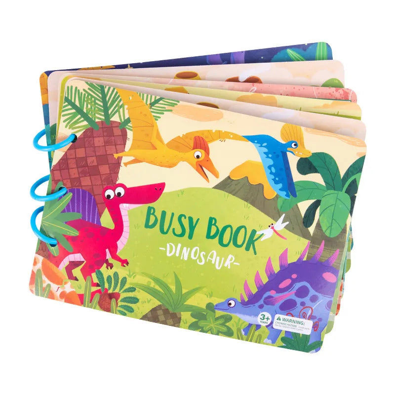 Children's paper animal sticker book Montessori quiet toy farm style 30.5x21.7cm