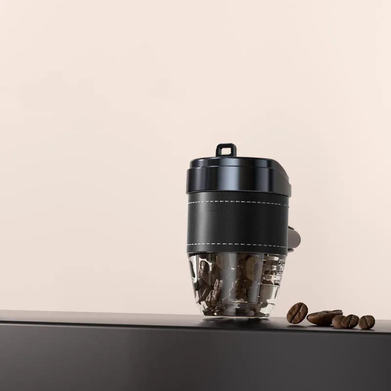 Coffee bean shaped car air freshener in cup design with solid fragrance