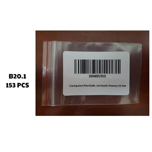 Package containing 153 aquarium plant seeds for freshwater fish tank planting