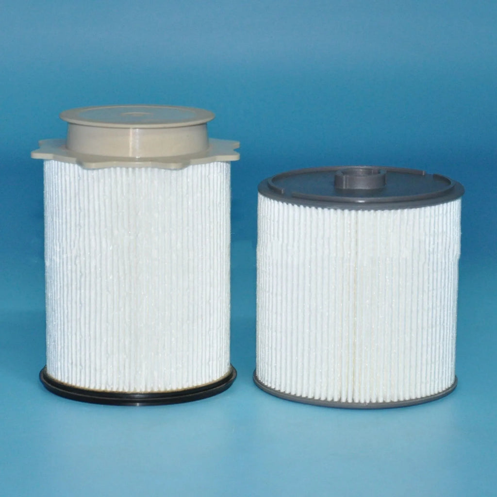 RAM diesel truck fuel filter kit with white housing, filter element and sealing components