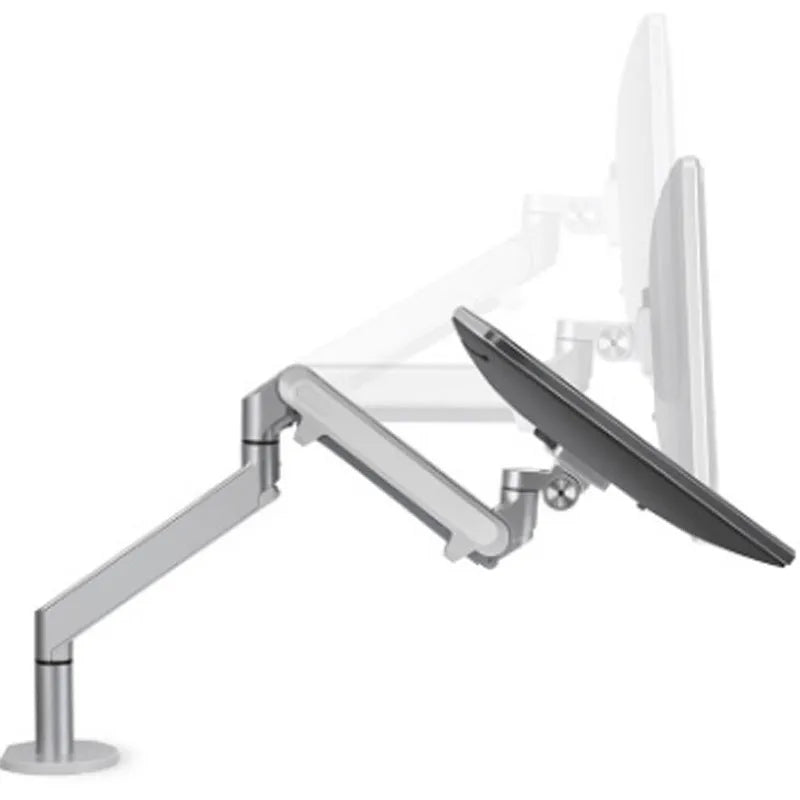 Free Hover Notebook Air Pressure Arm Bracket aluminium alloy adjustable stand in silver on desk
