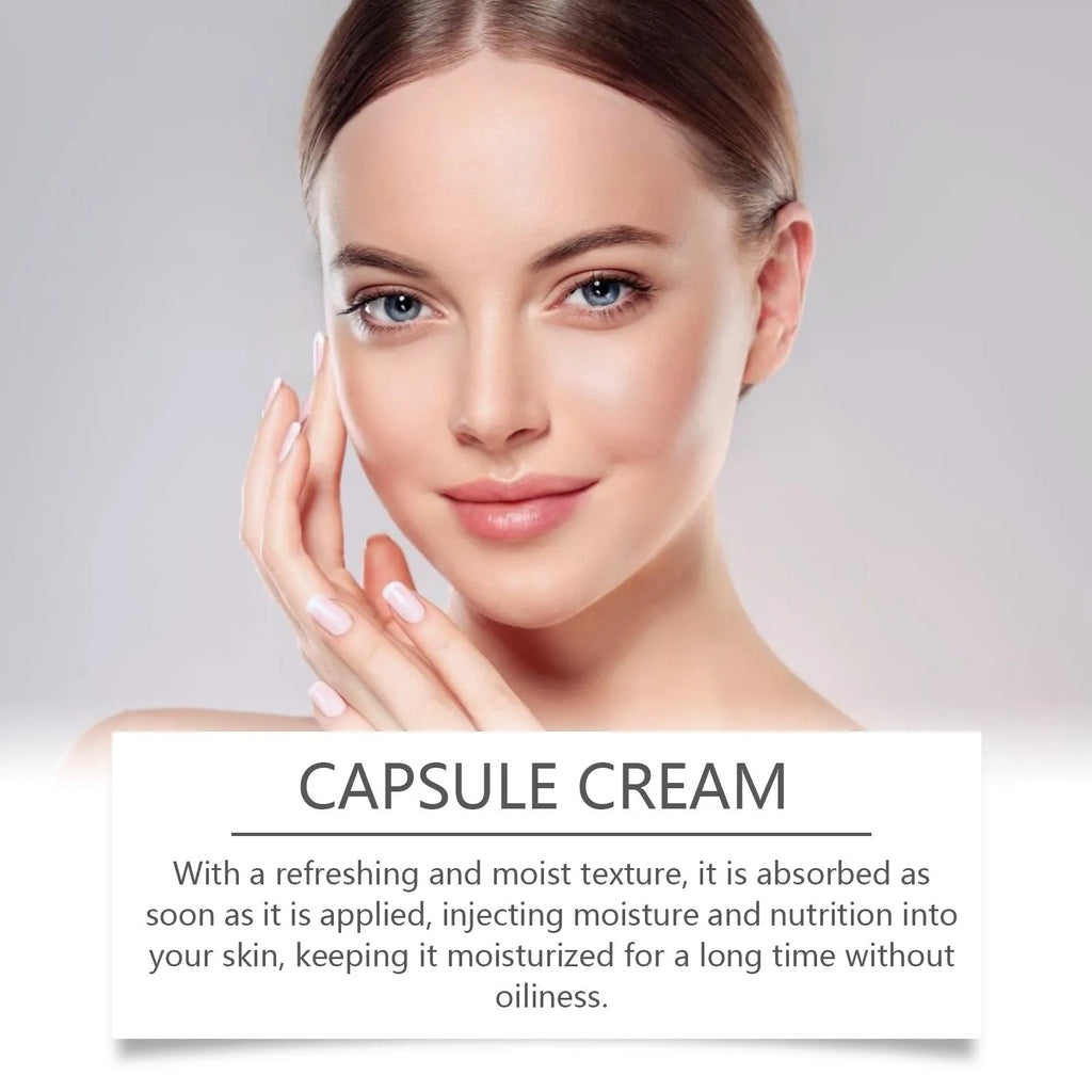 55g moisturising cream jar with tranexamic acid and nicotinamide dual-phase formulation