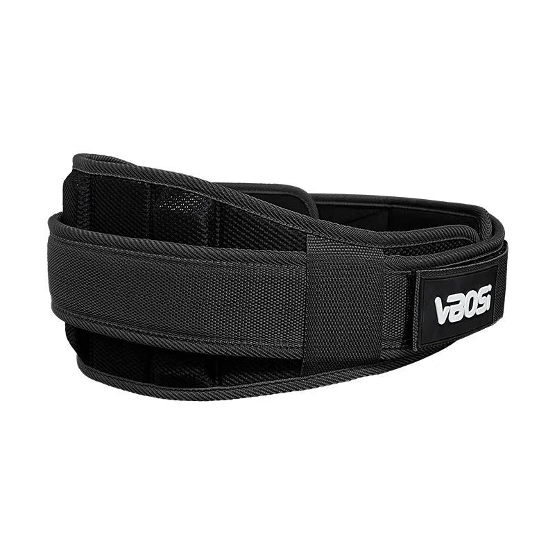 Adjustable fitness waist support belt in black for weightlifting squat deadlift training gym