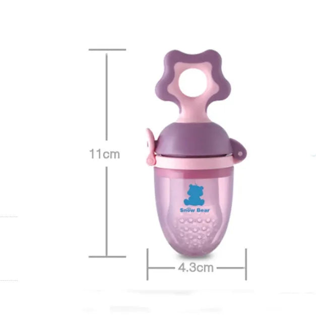 Green polypropylene baby bite trainer with textured surfaces for infant teething relief
