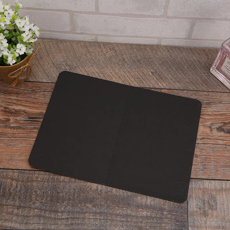 Pack of 100 blank folded kraft greeting cards in 10x15cm size, showing black, brown, and white colour options.