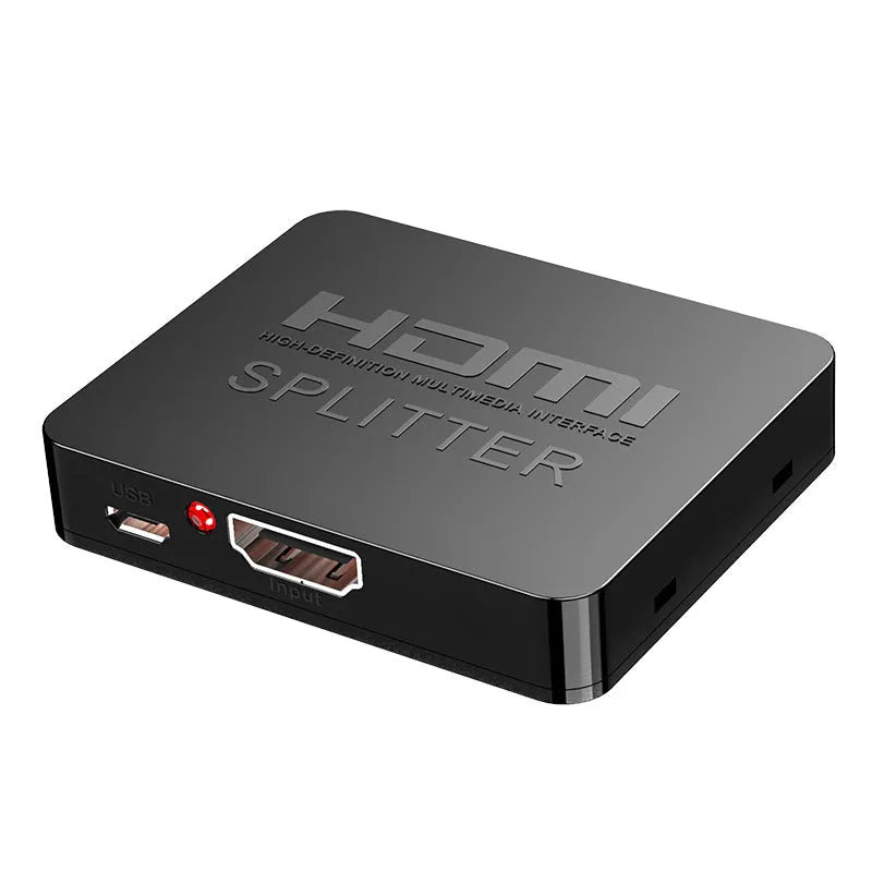 HDMI splitter 4K one input two output with USB charger lead