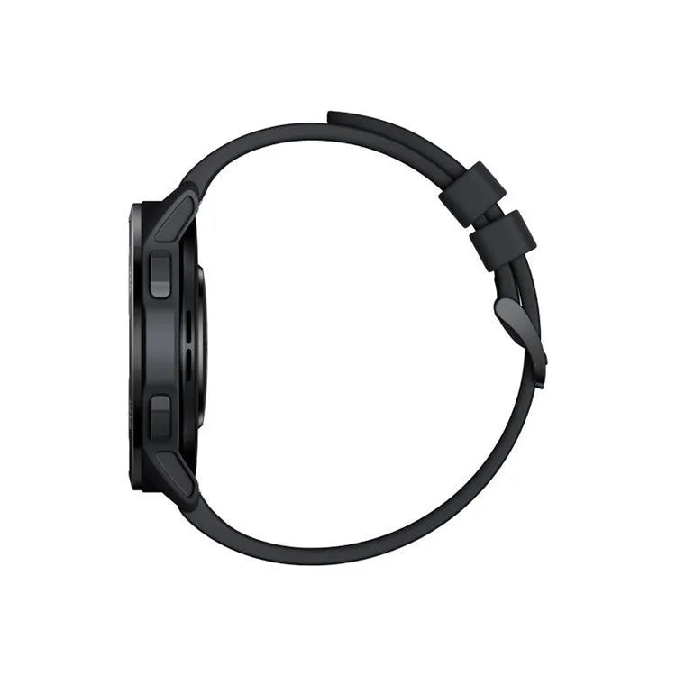 Call Dual Band GPS Motion Pedometer Smart Watch with 1.43 inch screen and silicone strap in star shining black
