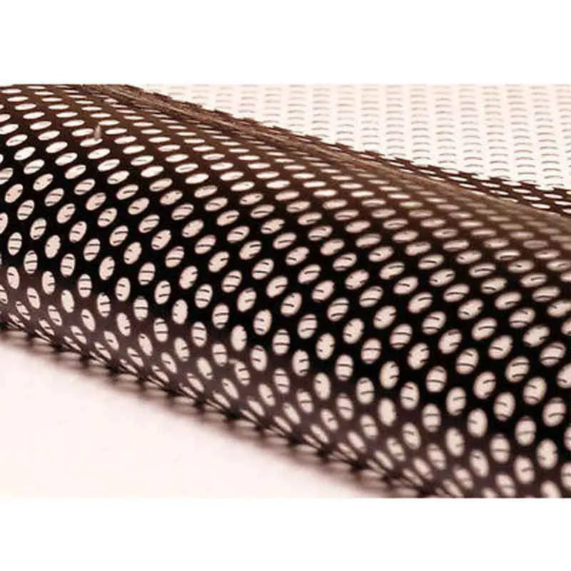 Perforated automotive colour changing film sheet measuring 30 by 106 centimetres with mesh-style design