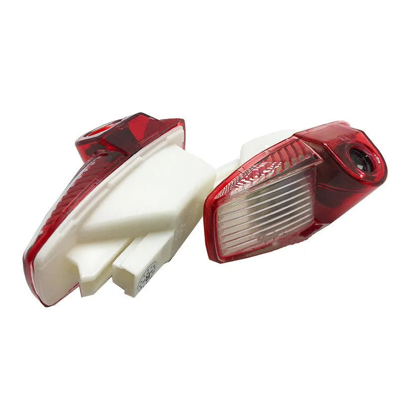 Porsche ghost shadow welcome door light projector with ABS+aluminium housing, physical display colour