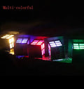 Solar square lawn light IP44 0.6W LED 85x360mm for garden courtyard holiday decoration with RGB option
