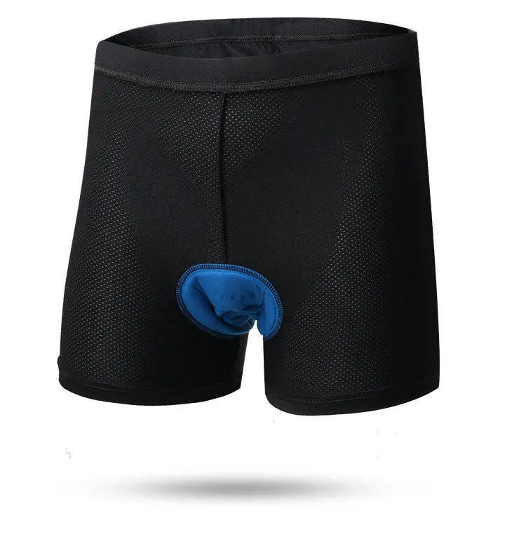 Black sponge cushion riding panties polyester for road and mountain bike cycling
