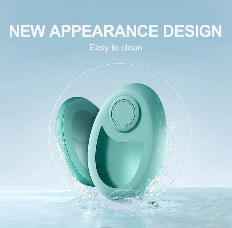 CJEER crystal hair removal tool with nano-glass surface and metal finger ring in green colour
