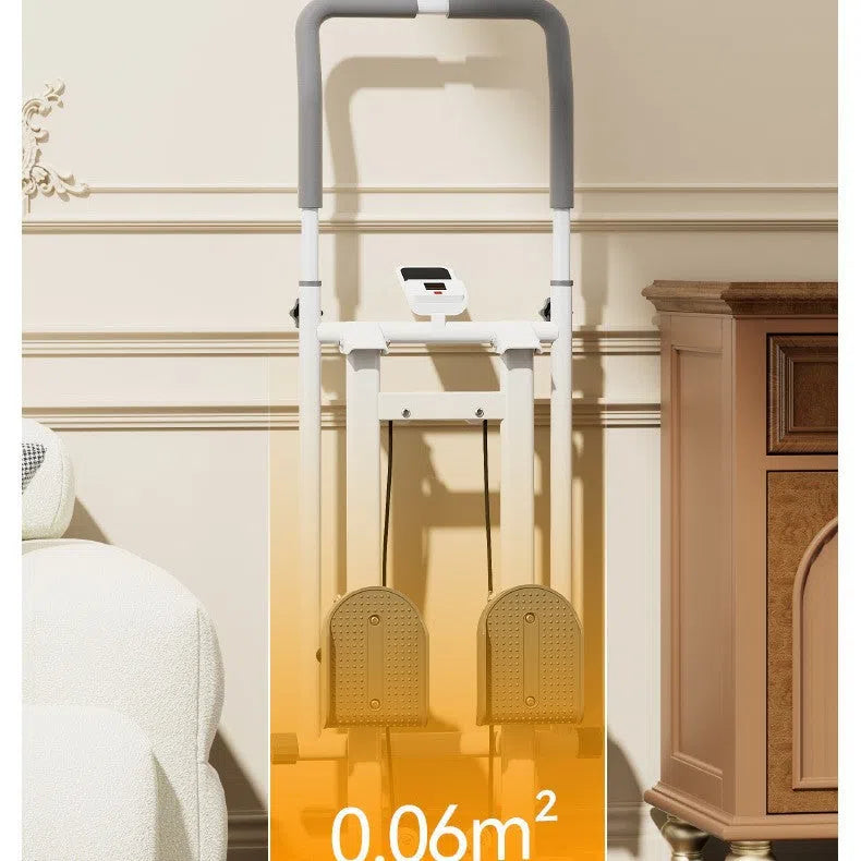 Multifunctional stair climber with steel frame for home use, available in black finish