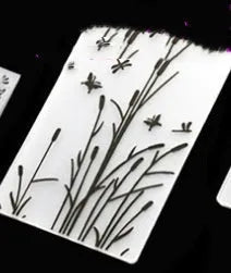Plastic cake decorating mould set showing windmill, star, and flower patterns for sugar craft.