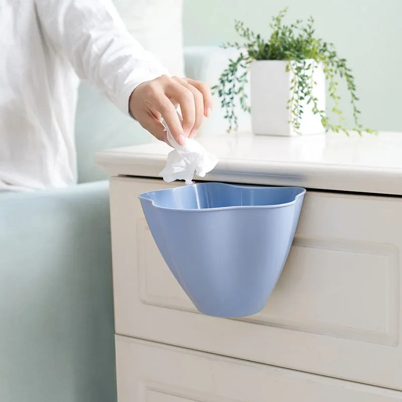 Compact grey PP cabinet waste bin measuring 21x16x14cm for kitchen cupboard storage