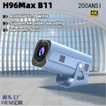 H96MaxB11 portable projector 200 lumens 4K HD Android Wi-Fi 16GB storage with UK EU AU US plugs