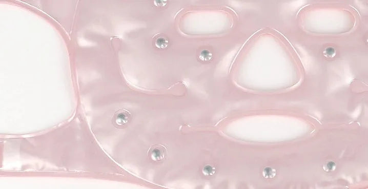 Biological ion light wave face mask with tourmaline polycrystalline composite wafer, 9 mm penetration