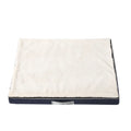 Removable washable sponge dog mat in brown, shown in a domestic setting.