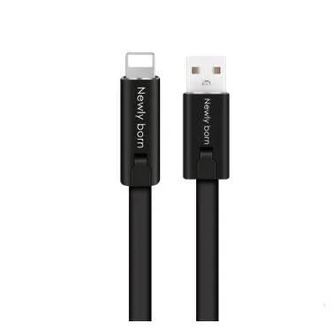 Renew charging cable 1.5m compatible with iPhone and Android smartphones black