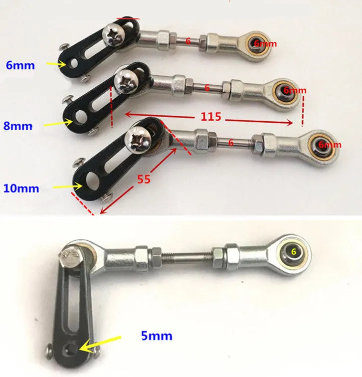 Adjustable reciprocating motor eccentric crankshaft and rocker arm assembly with 20-80mm stroke in 45 steel and stainless steel