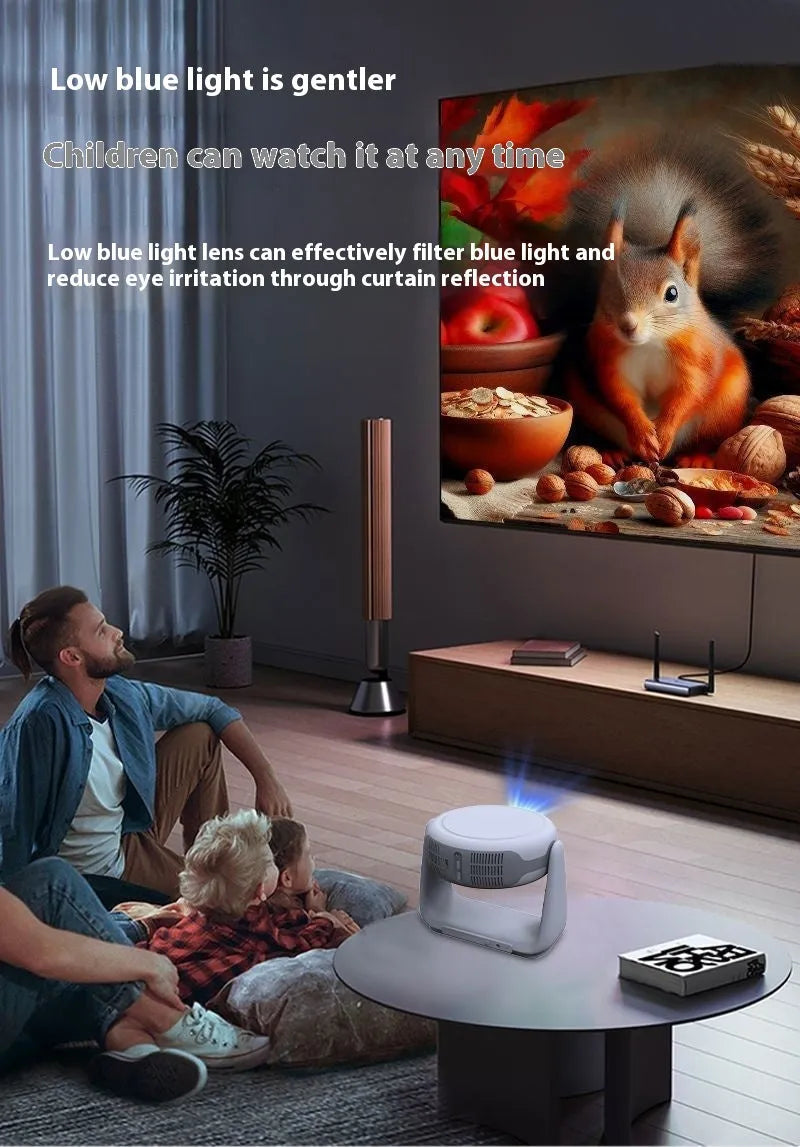 5G intelligent voice projector 1080p HD 1500 lumens smart wifi for home day direct wall projection