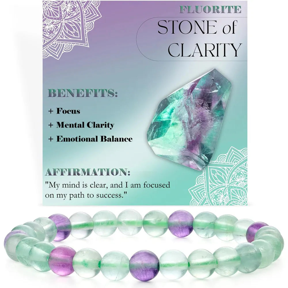 Handmade geometric bracelet with 6mm natural agate beads on an adjustable strap.