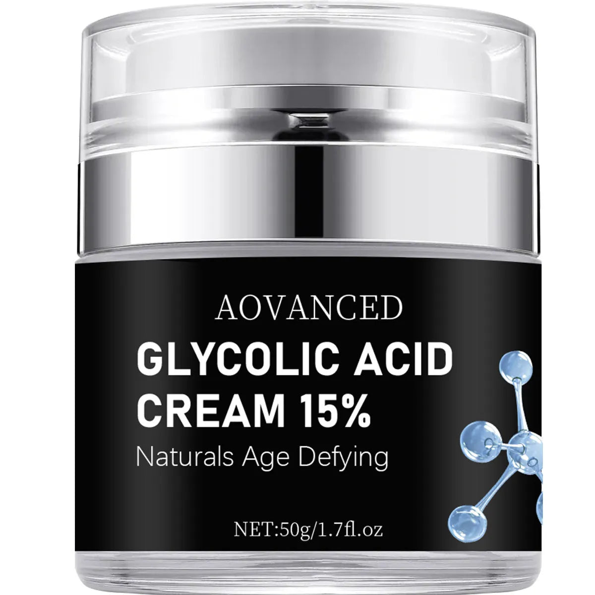 A 50g jar of salicylate exfoliating and moisturising facial cream for all skin types.