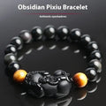 Mexico Gold Sheen Obsidian Pi Xiu Bracelet unisex black crystal bracelet with 10-16mm beads