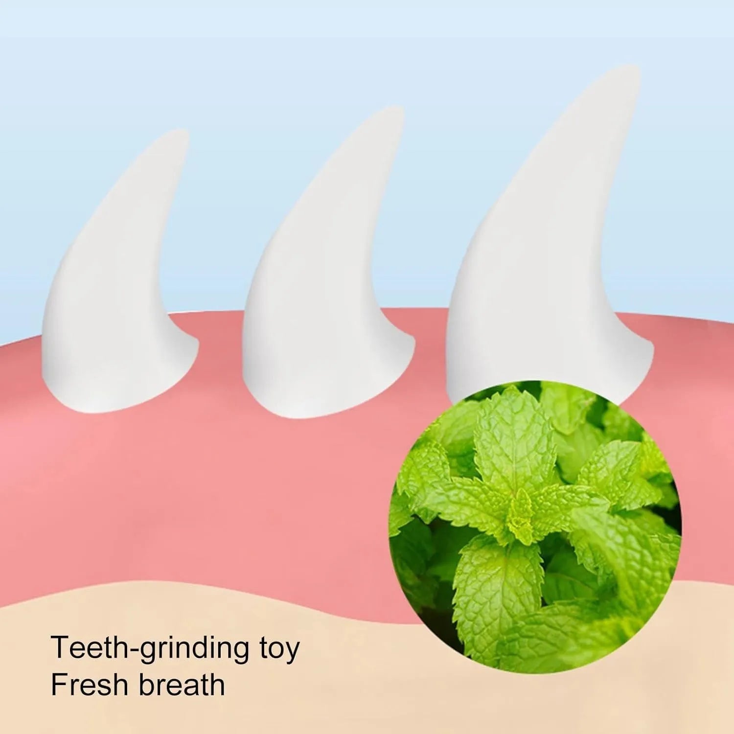 Blue carrot-shaped catnip toy with self-adhesive sticker for wall mounting and teeth cleaning
