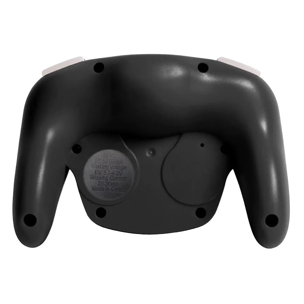 Black wireless Bluetooth gamepad for Nintendo Switch and PC with analogue sticks and face buttons.