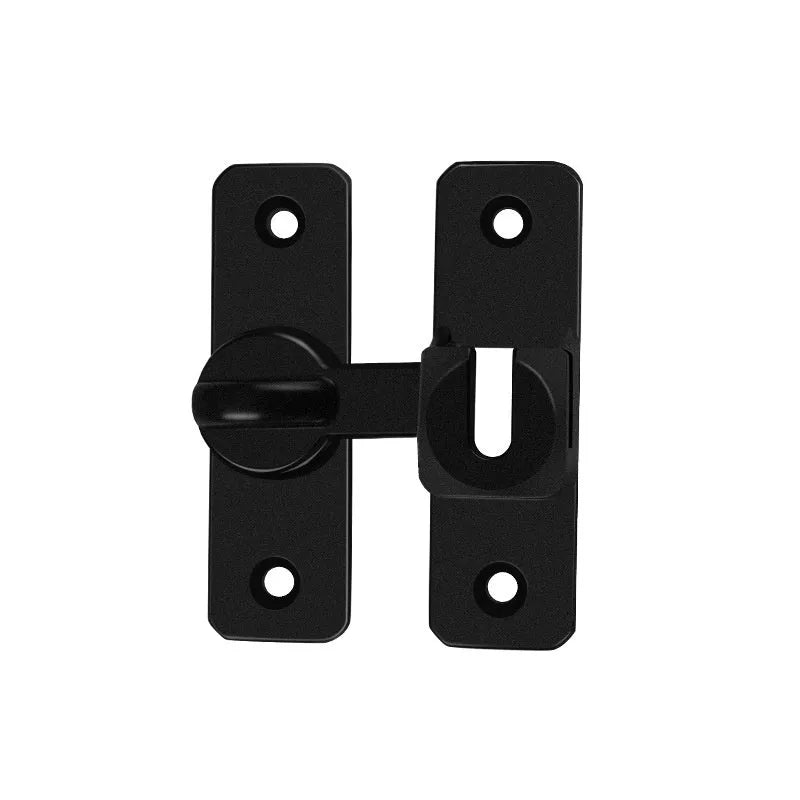 Aluminium alloy punch-free door latch with screws for 90 and 180 degree door openings