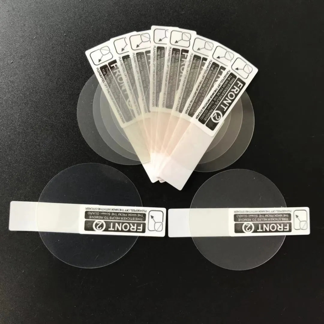 Three transparent tempered glass screen protector films for Ticwatch2 smartwatch with matte finish