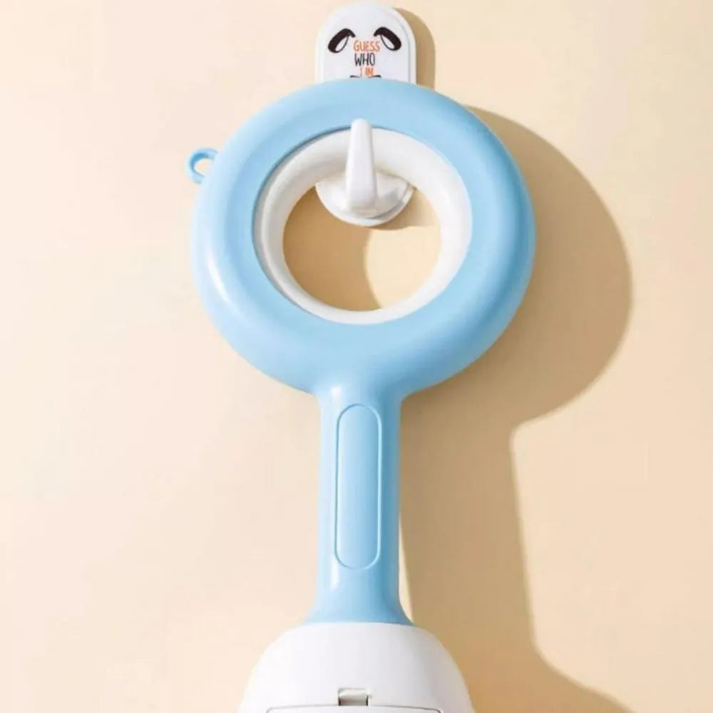 Cloud shape jaw dog pooper scooper with comfortable grip handle in white blue colour