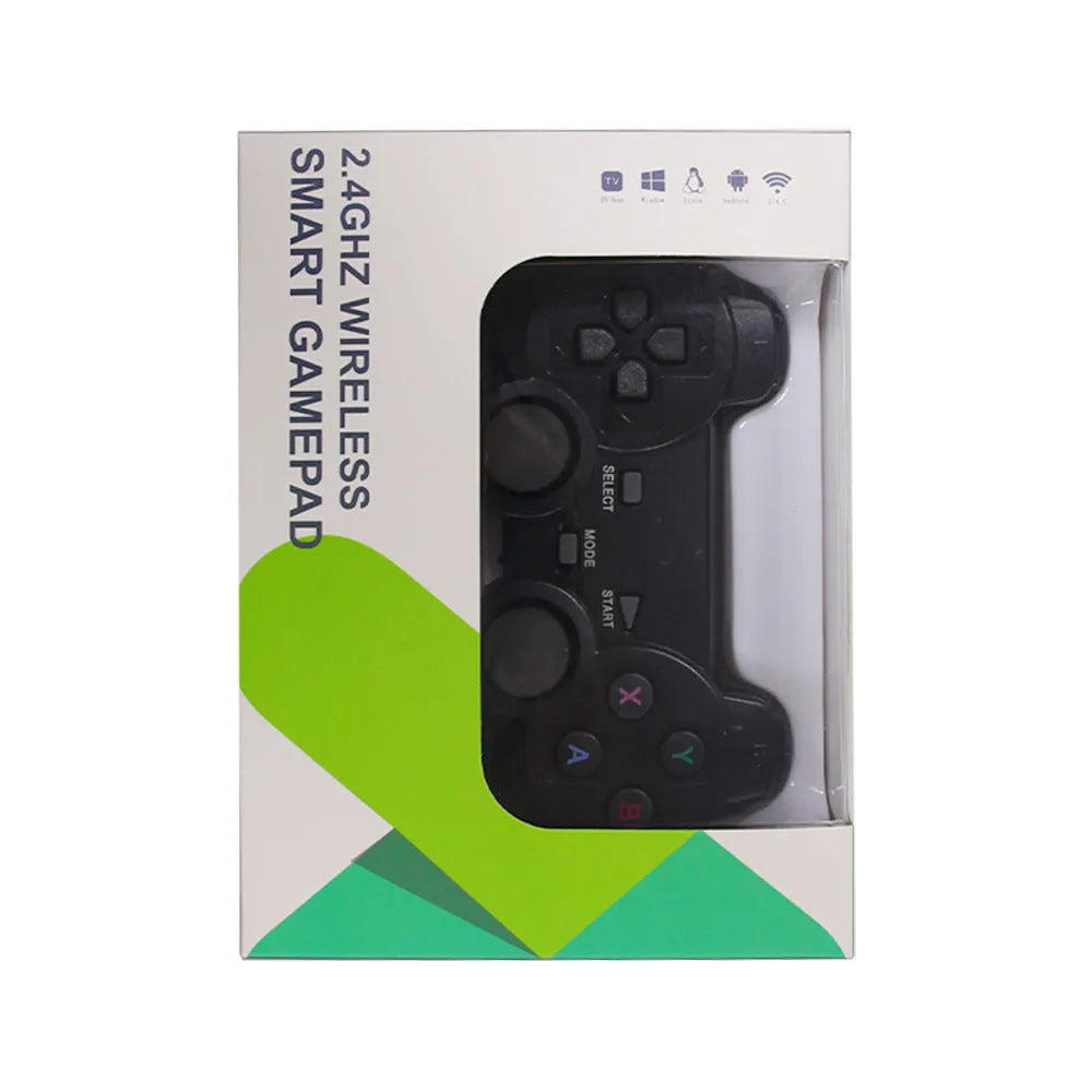 Classic Black 2.4G wireless gamepad for PC, Android TV, STEAM and PS3 with USB receiver