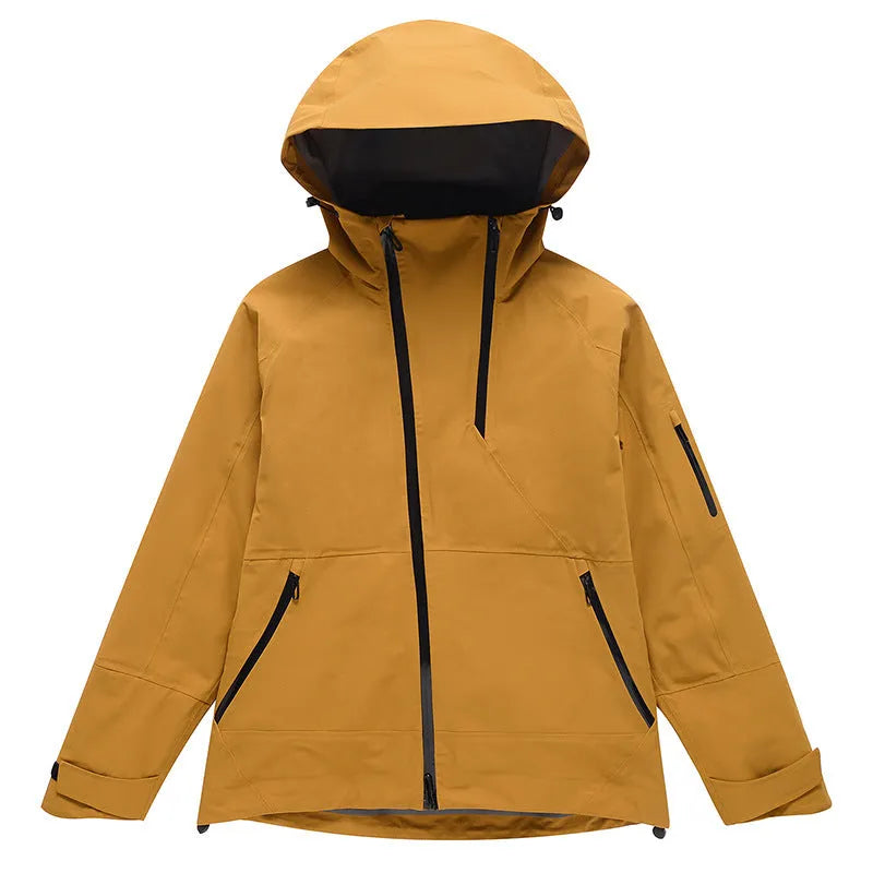 A unisex windproof and waterproof ski suit for snow sports, available in multiple colours.