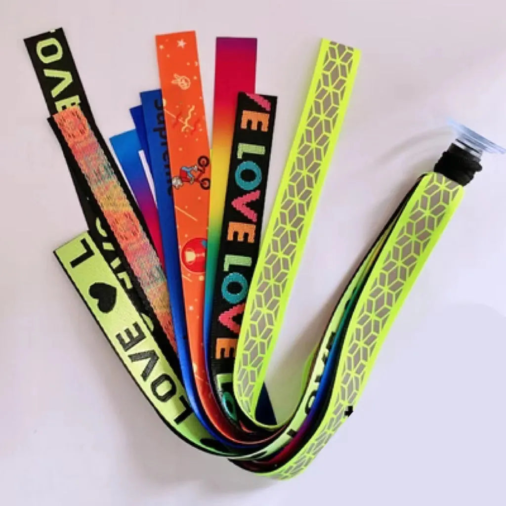 Children's helmet decorative streamers in multiple colours for skating and ski safety gear