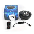 USB music player LED night light galaxy starry sky projector with Bluetooth remote control and 10 colours 360° rotation