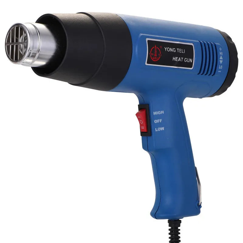 Industrial heat gun 1500W 220V with variable temperature 300-500°C dual air flow and overheat protection