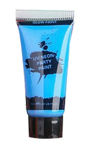 25ml squeeze bottle of neon green face and body paint gouache with safe, non-toxic label.